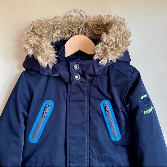 Catimini 3T Toddler Winter Parka with Removable Faux-Fur Trim - Picture 2 of 10